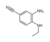 3-氨基-4-(乙基氨基)苯甲腈结构式