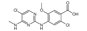 2-chloro-4-(5-chloro-4-(methylamino)pyrimidin-2-ylamino)-5-methoxybenzoic acid Structure