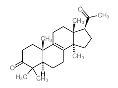 Pregn-8-ene-3,20-dione,4,4,14-trimethyl-, (5a)- (9CI)结构式