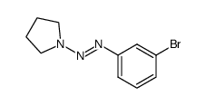 1-((3-bromophenyl)diazenyl)pyrrolidine Structure