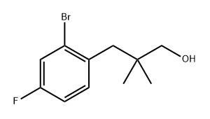 3-(2-Bromo-4-fluorophenyl)-2,2-dimethylpropan-1-ol Structure