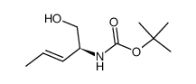 Carbamic acid, [1-(hydroxymethyl)-2-butenyl]-, 1,1-dimethylethyl ester, [S-(E)]- structure