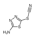 Thiocyanic acid,5-amino-1,3,4-thiadiazol-2-yl ester结构式