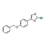 4-[4-(苄基氧基)苯基]-2-溴噻唑结构式