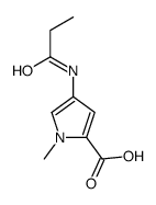 1H-Pyrrole-2-carboxylicacid,1-methyl-4-[(1-oxopropyl)amino]-(9CI) Structure