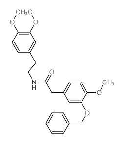 Benzeneacetamide,N-[2-(3,4-dimethoxyphenyl)ethyl]-4-methoxy-3-(phenylmethoxy)-结构式