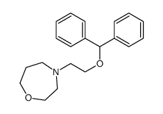 4-[2-(Diphenylmethoxy)ethyl]hexahydro-1,4-oxazepine结构式