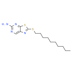 5-Amino-2-(decylthio)thiazolo[5,4-d]pyrimidine结构式