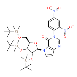 5-((2R,3R,4R,5R)-3,4-二((叔丁基二甲基硅烷基)氧基)-5-(((叔丁基二甲基硅烷基)氧基)甲基)四氢呋喃-2-基)-3-(2,4-二硝基苯基)-3H-吡咯并[3,2-D]嘧啶图片