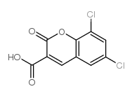 6,8-DICHLORO-2-OXO-2H-CHROMENE-3-CARBOXYLIC ACID Structure