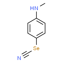 Selenocyanic acid 4-(methylamino)phenyl ester structure