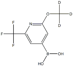 (2-(methoxy-d3)-6-(trifluoromethyl)pyridin-4-yl)boronic acid结构式