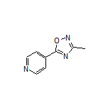 3-Methyl-5-(pyridin-4-yl)-1,2,4-oxadiazole Structure