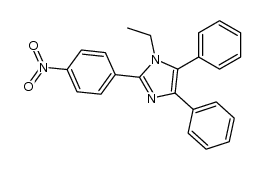 1-ethyl-2-(4-nitrophenyl)-4,5-diphenylimidazole结构式