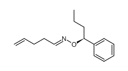 (E)-(S)-(-)-O-(1-phenylbutyl) pent-4-enaldehyde oxime Structure