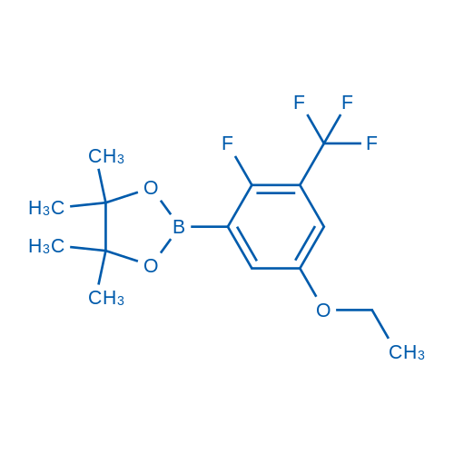 2-(5-Ethoxy-2-fluoro-3-(trifluoromethyl)phenyl)-4,4,5,5-tetramethyl-1,3,2-dioxaborolane structure