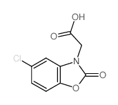 (5-Chloro-2-oxo-benzooxazol-3-yl)-acetic acid结构式