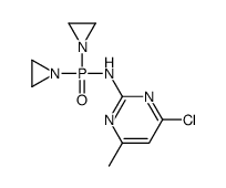 N-[bis(aziridin-1-yl)phosphoryl]-4-chloro-6-methylpyrimidin-2-amine结构式