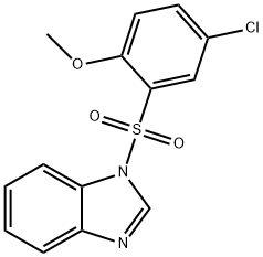 1-((5-chloro-2-methoxyphenyl)sulfonyl)-1H-benzo[d]imidazole Structure