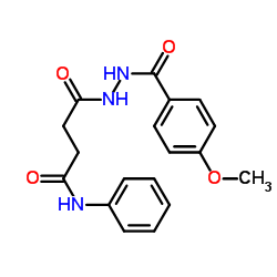 4-[2-(4-Methoxybenzoyl)hydrazino]-4-oxo-N-phenylbutanamide结构式