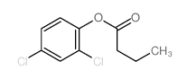 (2,4-dichlorophenyl) butanoate structure