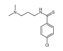 p-Chloro-N-[3-(dimethylamino)propyl]thiobenzamide structure