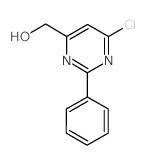 4-氯-6-羟基甲基-2-苯基嘧啶结构式