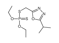 diethoxy-[(5-propan-2-yl-1,3,4-oxadiazol-2-yl)methylsulfanyl]-sulfanylidene-λ5-phosphane Structure