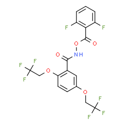 N-[(2,6-DIFLUOROBENZOYL)OXY]-2,5-BIS(2,2,2-TRIFLUOROETHOXY)BENZENECARBOXAMIDE Structure