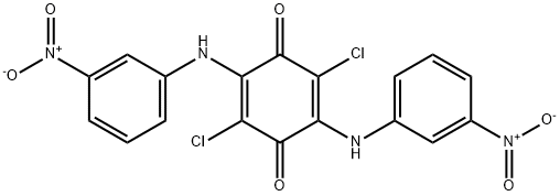 2,5-bis(3-nitroanilino)-3,6-dichloro-1,4-benzoquinone结构式