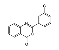 2-(3-chlorophenyl)-3,1-benzoxazin-4-one Structure