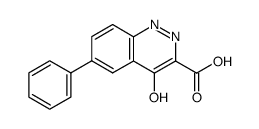 4-oxo-6-phenyl-1,4-dihydro-cinnoline-3-carboxylic acid结构式