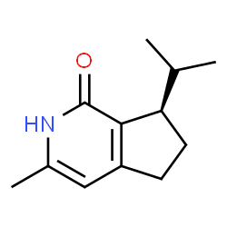 1H-Cyclopenta[c]pyridin-1-one,2,5,6,7-tetrahydro-3-methyl-7-(1-methylethyl)-,(7R)-(9CI)结构式