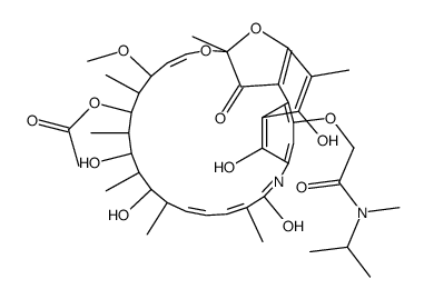 4-O-[2-[Methyl(1-methylethyl)amino]-2-oxoethyl]rifamycin Structure