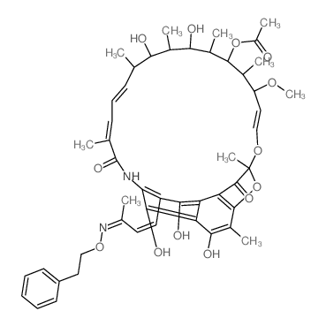 3-(3-Phenaethyloximino-1-butenyl)-rifamycin SV Structure