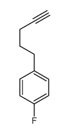 Benzene, 1-fluoro-4-(4-pentynyl)- (9CI) Structure