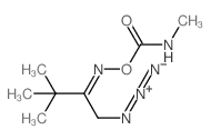 2-Butanone, 1-azido-3,3-dimethyl-, O-[(methylamino)carbonyl]oxime structure