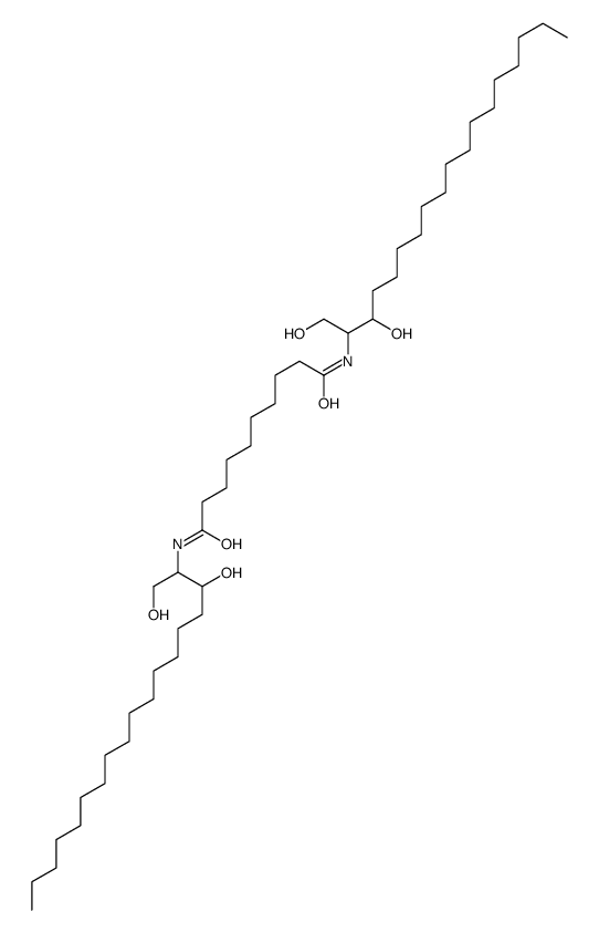 N,N'-bis(1,3-dihydroxyoctadecan-2-yl)decanediamide Structure