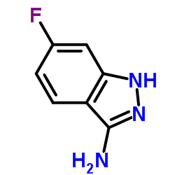 3-氨基-6-氟-1H-吲唑结构式