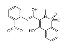 4-Hydroxy-2-methyl-N-(2-nitrophenyl)-2H-1,2-benzothiazine-3-carbo xamide 1,1-dioxide结构式