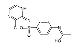 N-[4-[(3-chloropyrazin-2-yl)sulfamoyl]phenyl]acetamide Structure