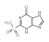 6H-Purin-6-one,1,9-dihydro-2-(methylsulfonyl)-结构式