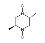 1,4-dichloro-trans-2,5-dimethylpiperazine Structure