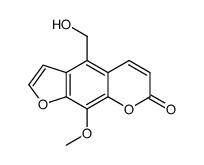 4-(hydroxymethyl)-9-methoxyfuro[3,2-g]chromen-7-one结构式