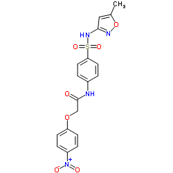 N-{4-[(5-Methyl-1,2-oxazol-3-yl)sulfamoyl]phenyl}-2-(4-nitrophenoxy)acetamide结构式