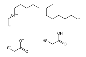 2-[carboxymethylsulfanyl(dioctyl)stannyl]sulfanylacetic acid Structure