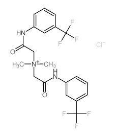 Ethanaminium,N,N-dimethyl-2-oxo-N-[2-oxo-2-[[3-(trifluoromethyl)phenyl]amino]ethyl]-2-[[3-(trifluoromethyl)phenyl]amino]-,chloride (1:1) picture