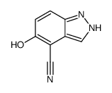 (9ci)-5-羟基-1H-吲唑-4-甲腈结构式