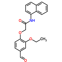 2-(2-Ethoxy-4-formylphenoxy)-N-(1-naphthyl)acetamide Structure