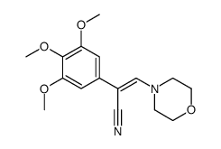 3,4,5-trimethoxy-α-(morpholinomethylene)phenylacetonitrile结构式